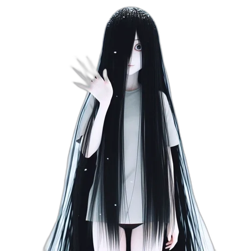 dress, hair, creature, mask transparent PNG cut-out