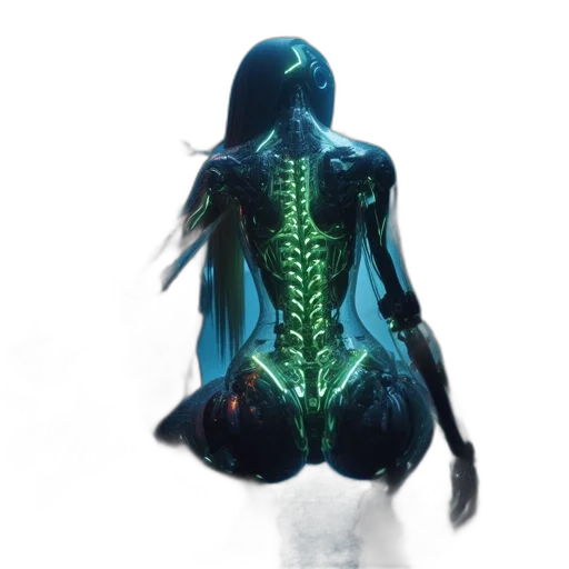 creature, dress, robot, concept art transparent PNG cut-out