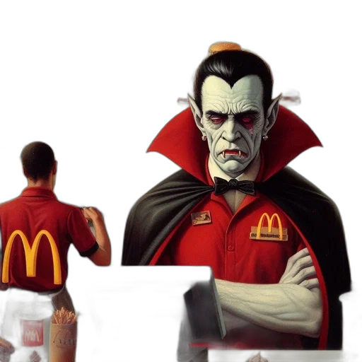 food, concept art, comic book art, photorealistic transparent PNG cut-out