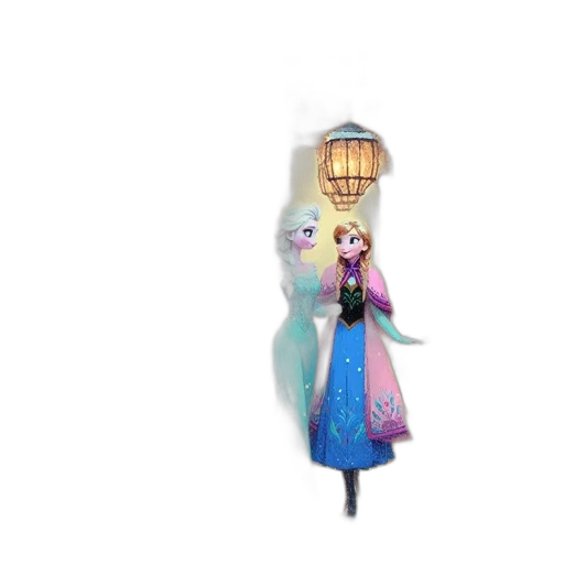 dress, staff, umbrella, mask transparent PNG cut-out