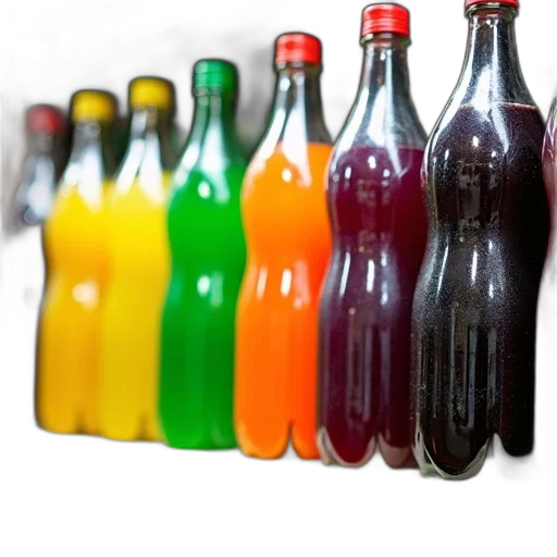 bottle, food, weapon, 3d render transparent PNG cut-out