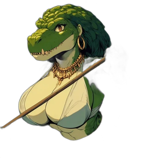 dragon, staff, jewelry, animal transparent PNG cut-out