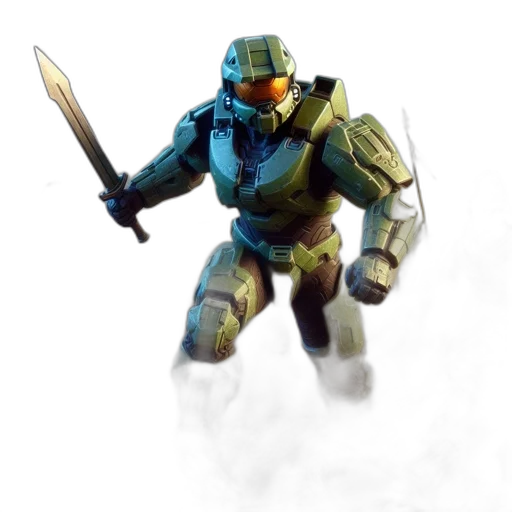 robot, weapon, sword, creature transparent PNG cut-out