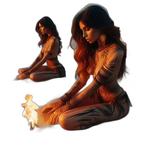 concept art, photorealistic, fantasy art, 3d render transparent PNG cut-out
