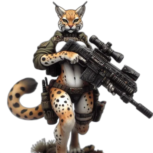 weapon, animal, concept art, 3d render transparent PNG cut-out