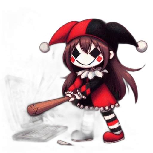 weapon, staff, hat, creature transparent PNG cut-out