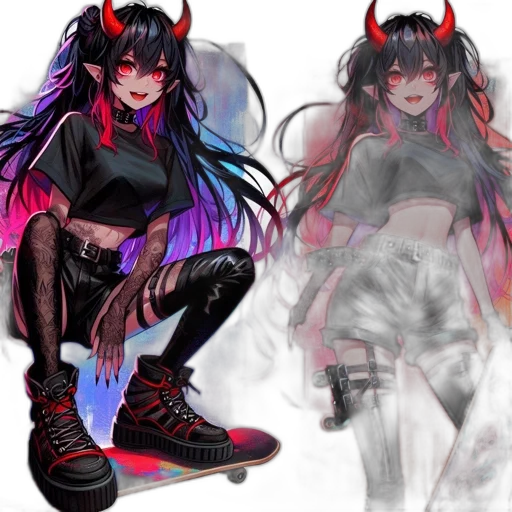 concept art, anime, fantasy art, pixel art transparent PNG cut-out
