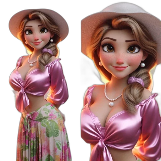 dress, jewelry, 3d render, concept art transparent PNG cut-out