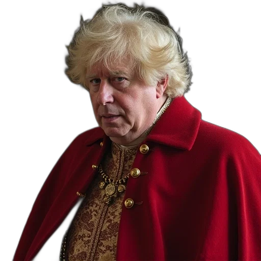 jacket, staff, crown, face transparent PNG cut-out