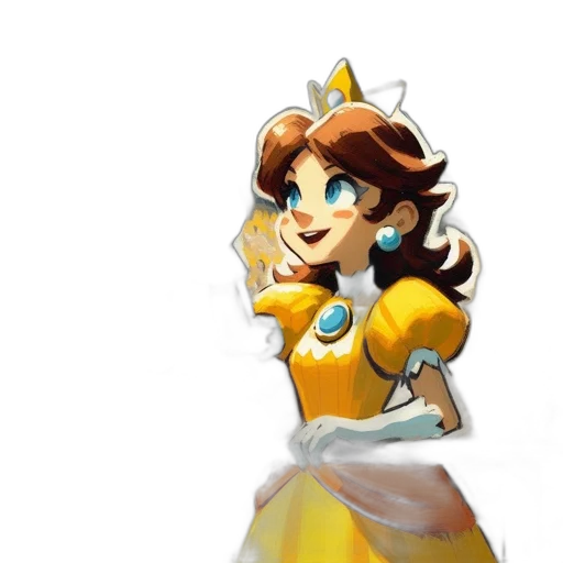 crown, dress, staff, concept art transparent PNG cut-out