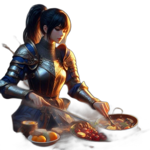 food, robot, concept art, fantasy art transparent PNG cut-out