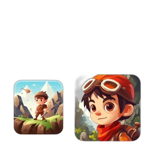 fantasy art, concept art, pixel art, 3d render transparent PNG cut-out