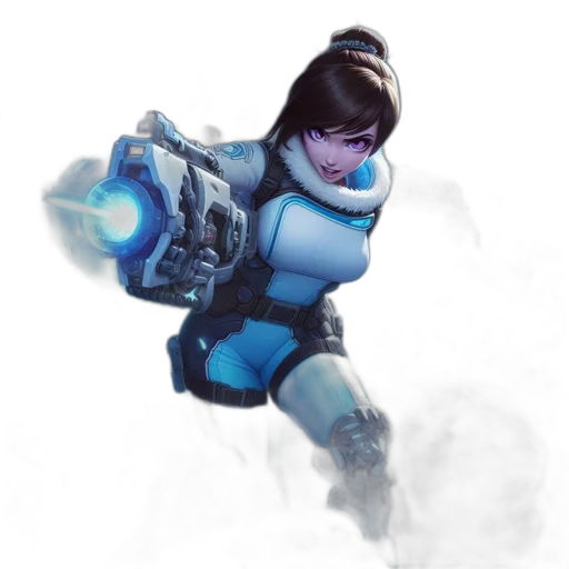 robot, weapon, staff, face transparent PNG cut-out