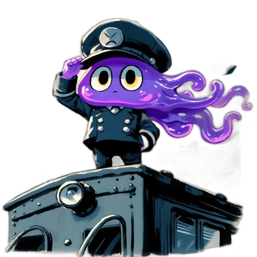weapon, staff, robot, creature transparent PNG cut-out
