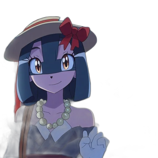 hat, dress, staff, jewelry transparent PNG cut-out