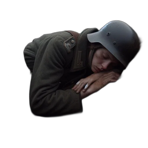 hat, jacket, face, creature transparent PNG cut-out