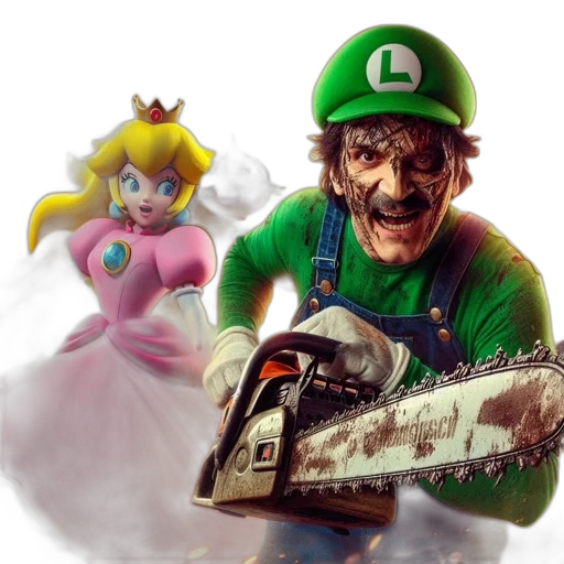 concept art, 3d render, two, iconic transparent PNG cut-out