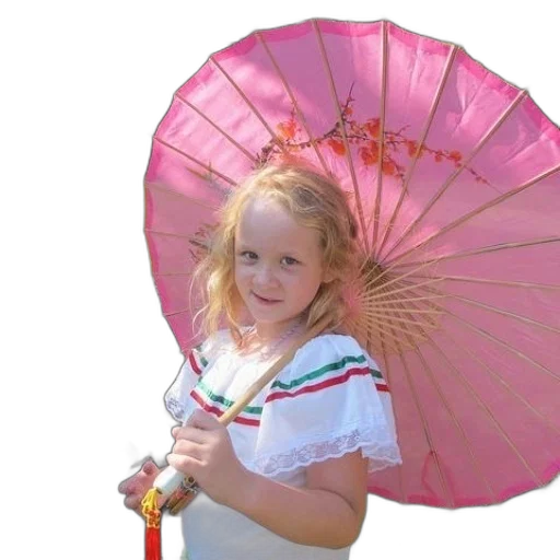 umbrella, staff, hat, dress transparent PNG cut-out