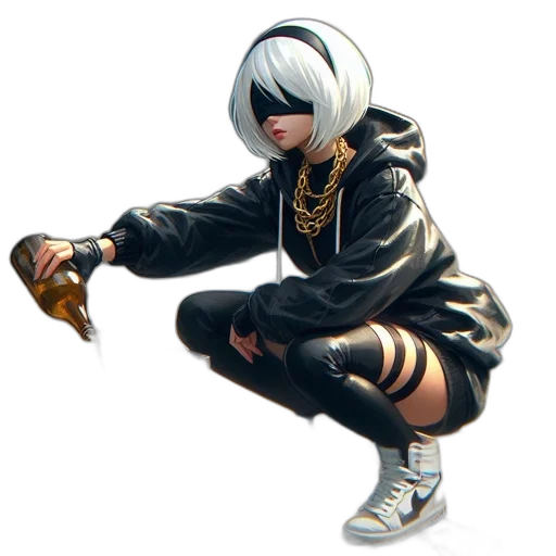 jacket, weapon, staff, shoes transparent PNG cut-out