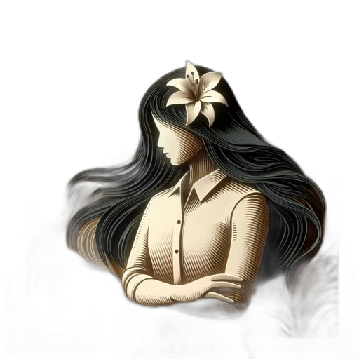 hair, mask, jewelry, flower transparent PNG cut-out