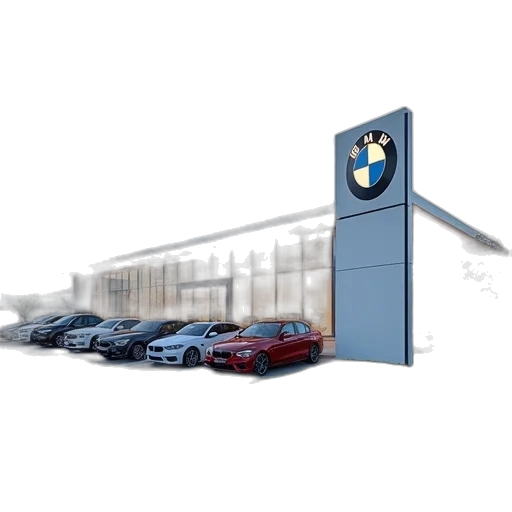 car, building, 3d render, concept art transparent PNG cut-out
