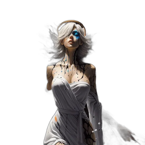 dress, mask, concept art, fantasy art transparent PNG cut-out