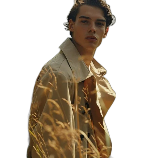jacket, hair, creature, face transparent PNG cut-out
