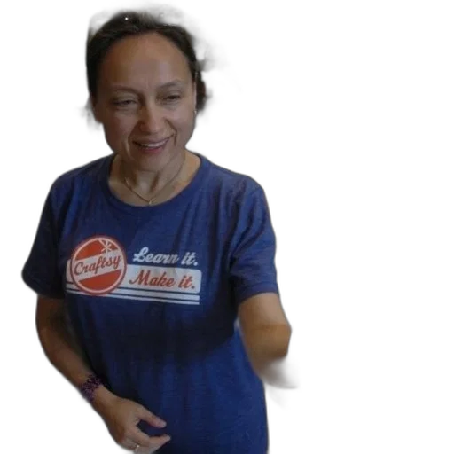 staff, woman, blue, shirt transparent PNG cut-out