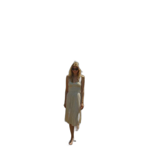 dress, hat, creature, staff transparent PNG cut-out