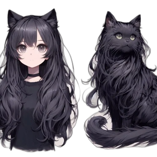 creature, hair, animal, anime transparent PNG cut-out