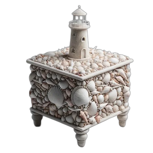 furniture, jewelry, 3d render, intricately transparent PNG cut-out