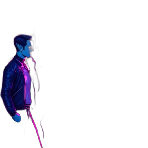 jacket, staff, robot, umbrella transparent PNG cut-out