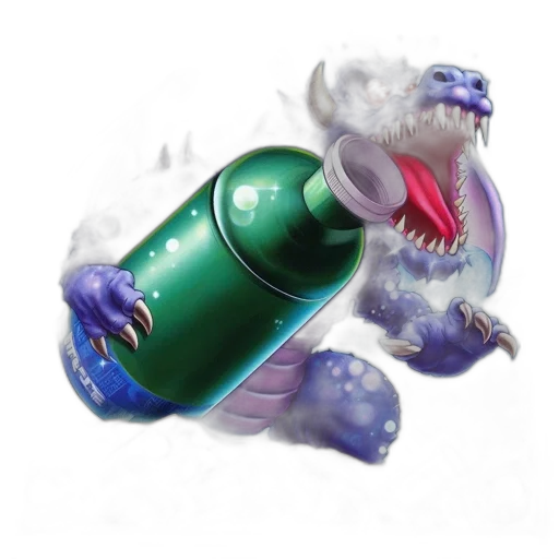 bottle, dragon, weapon, robot transparent PNG cut-out