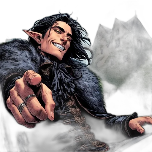 fantasy art, concept art, comic book art, photorealistic transparent PNG cut-out