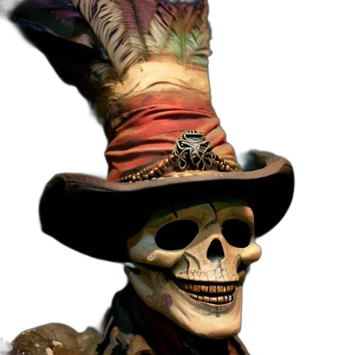 hat, mask, staff, face transparent PNG cut-out