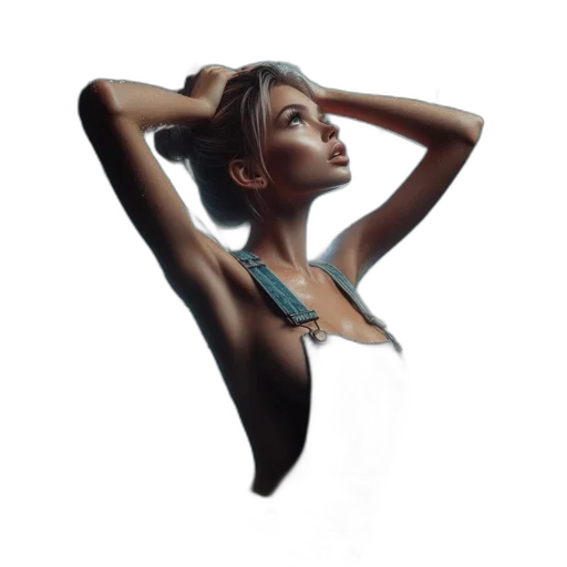 jewelry, umbrella, dress, face transparent PNG cut-out