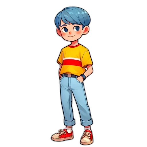 staff, robot, jacket, cartoon transparent PNG cut-out