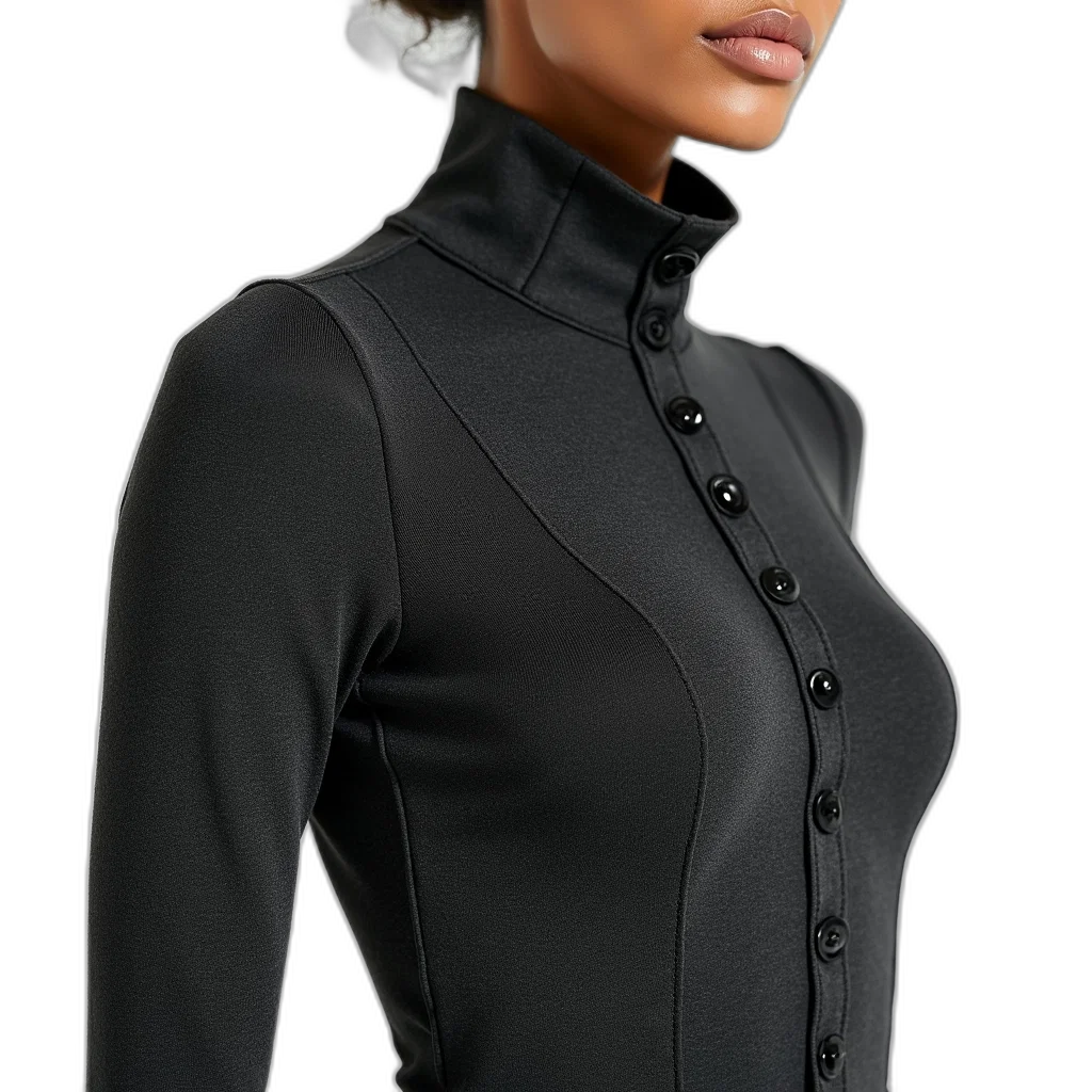 jacket, staff, dress, photorealistic transparent PNG cut-out