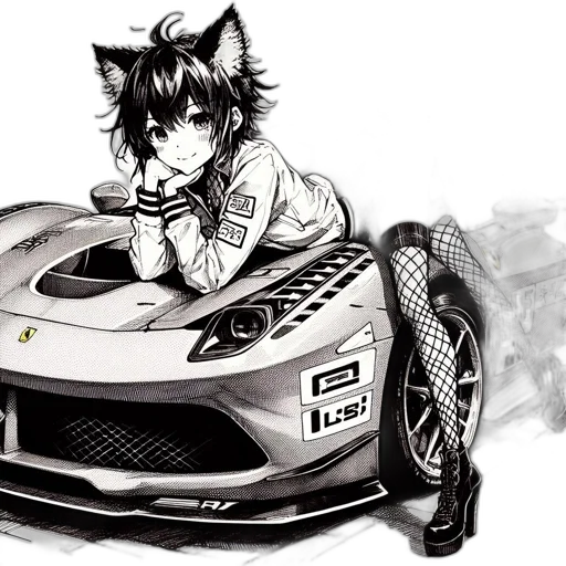 car, animal, anime, concept art transparent PNG cut-out