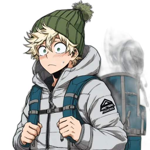 jacket, hat, mask, face transparent PNG cut-out
