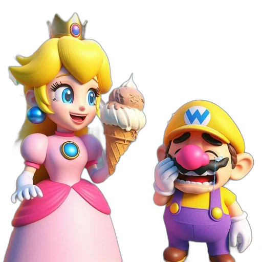 crown, dress, weapon, 3d render transparent PNG cut-out