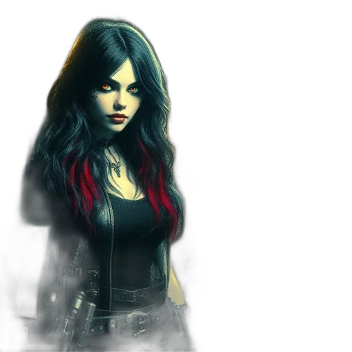 jacket, comic book art, concept art, fantasy art transparent PNG cut-out