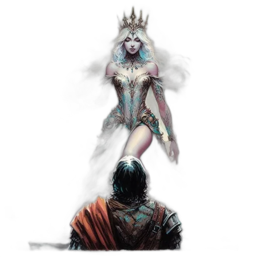 crown, sword, fantasy art, concept art transparent PNG cut-out