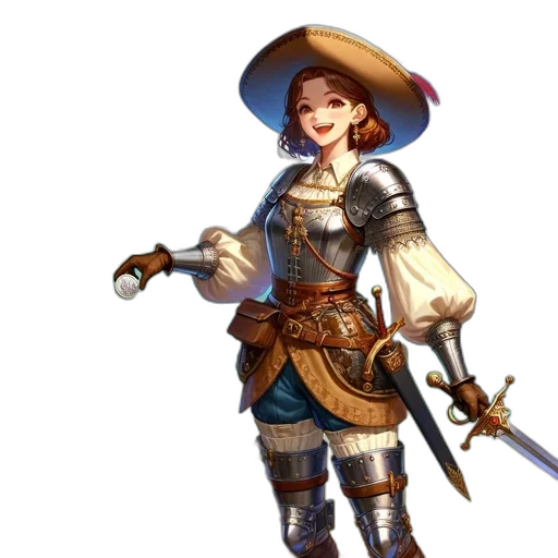 staff, sword, weapon, hat transparent PNG cut-out