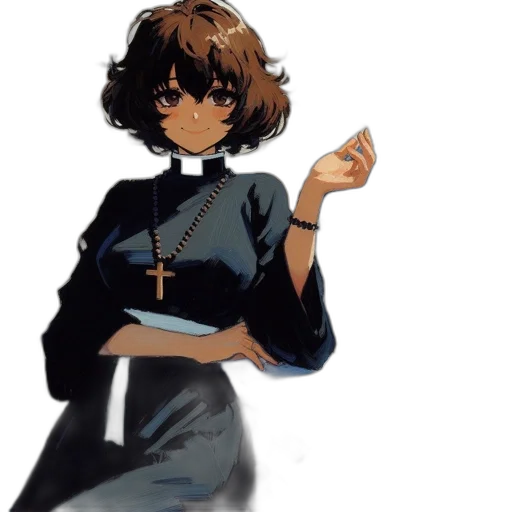 dress, jacket, staff, crown transparent PNG cut-out