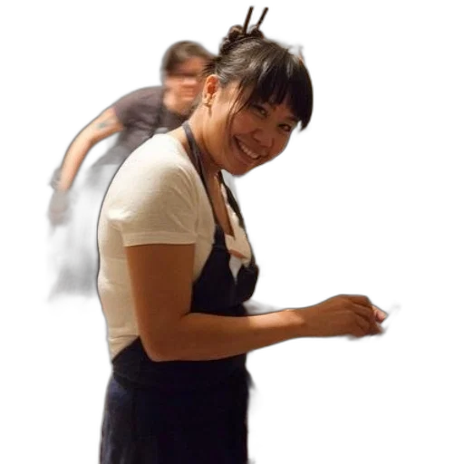 staff, food, dress, face transparent PNG cut-out