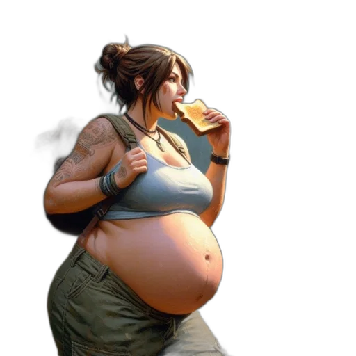 food, concept art, photorealistic, 3d render transparent PNG cut-out