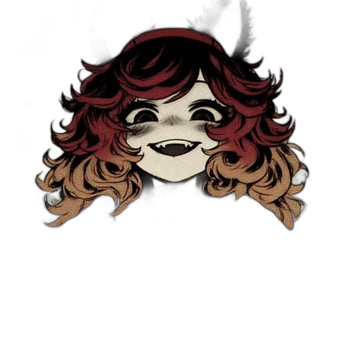 mask, hair, face, creature transparent PNG cut-out