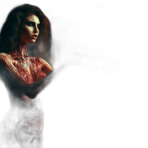 dress, concept art, photorealistic, fantasy art transparent PNG cut-out