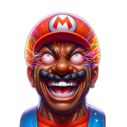 face, mask, hat, staff transparent PNG cut-out